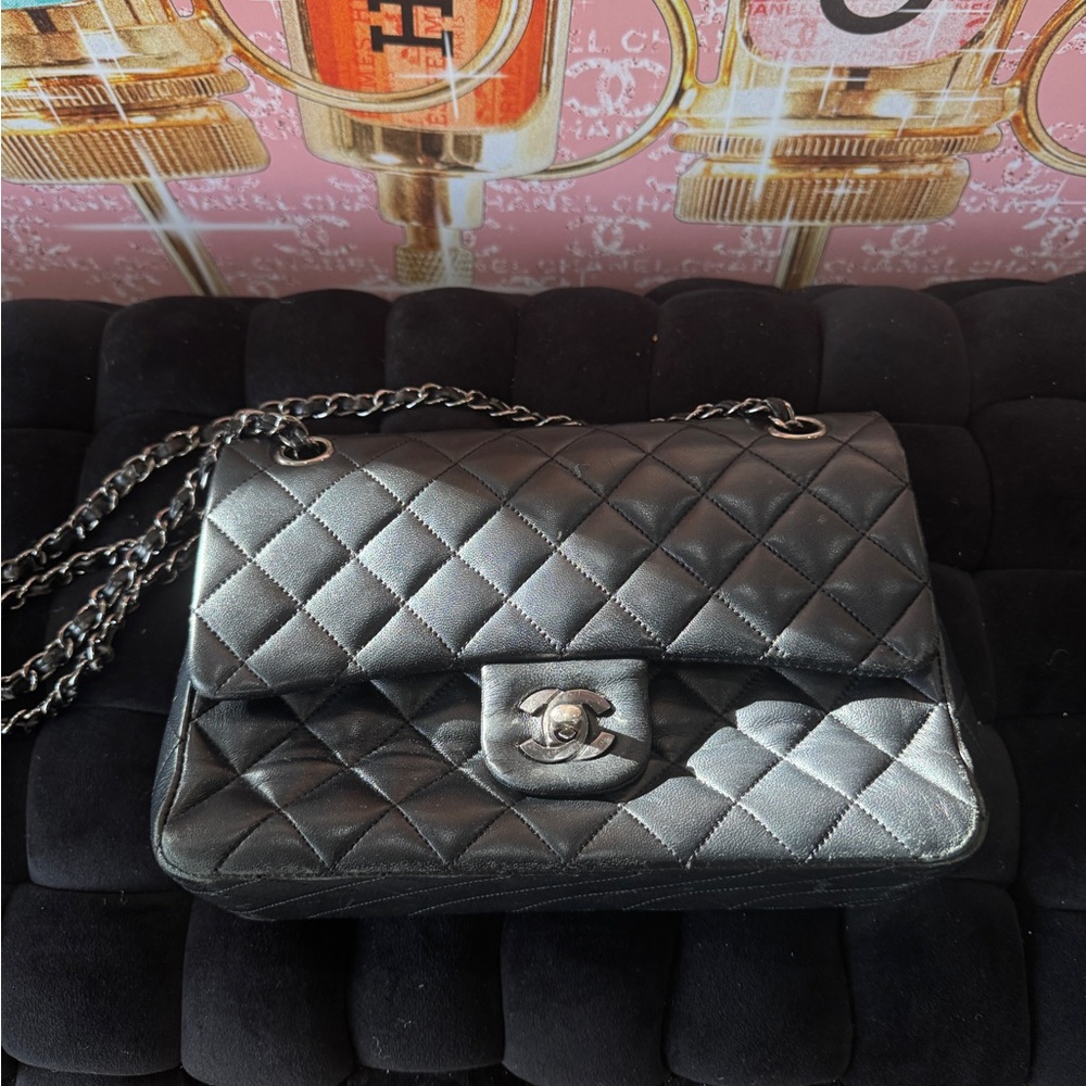 CHANEL Classic Black Quilted Shoulder Bag